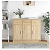 Image de Buffet chêne sonoma 91x28x75 cm bois d ingénierie