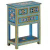 Image de Buffet turquoise 55x30x76 cm bois massif de manguier