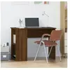 Image de Bureau chêne marron 100x55x75 cm bois d'ingénierie