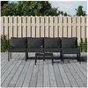 Image de Salon de jardin Acier 6 personnes 6 pieces