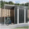 Image de Abri de jardin avec toit prolongé anthracite 277x110,5x181 cm