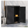 Image de Armoire de rangement d extérieur noir 65x37x85 cm PP