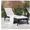 Image de Chaise Longue, Siège avec Dossier Réglable, Bain de Soleil, Transat de Jardin Patio Terrasse Arrière-cour, Moderne, 364219