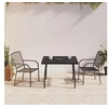 Image de Ensemble à manger de jardin 3 pcs anthracite acier, ensemble de salle à manger, ensemble de salle à manger 3187967