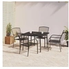 Image de Ensemble à manger de jardin 5 pcs anthracite acier, ensemble de salle à manger, ensemble de salle à manger 3187968