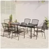 Image de Ensemble à manger de jardin 7 pcs anthracite acier, ensemble de salle à manger, ensemble de salle à manger 3187971