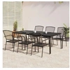 Image de Ensemble à manger de jardin 7 pcs anthracite acier, ensemble de salle à manger, ensemble de salle à manger 3187973