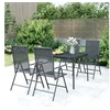 Image de Ensemble à manger de jardin 5 pcs anthracite acier, ensemble de salle à manger, ensemble de salle à manger 3187979