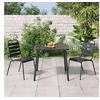 Image de Ensemble à manger de jardin 3 pcs anthracite acier, ensemble de salle à manger, ensemble de salle à manger 3187987