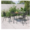 Image de Ensemble à manger de jardin 5 pcs anthracite acier, ensemble de salle à manger, ensemble de salle à manger 3187989