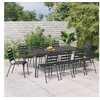 Image de Ensemble à manger de jardin 11 pcs anthracite acier, ensemble de salle à manger, ensemble de salle à manger 3187996
