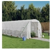 Image de Tuinkas met stalen frame 24 m² 12x2x2 m wit3188032
