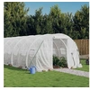 Image de Serre avec cadre en acier blanc 54 m² 18x3x2 m, polytunnel, serre à cadre froid, serre pour tomate, serre de jardin, 3188057