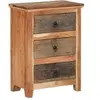 Image de Armoire latérale 55x33x75 cm bois massif d'acacia, armoire, armoire de rangement, armoire console, placard, buffet de salon