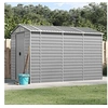 Image de Abri de Jardin, Cabane à Outils avec Poignées, Remise à Outils avec Toit Inclinable, Abri de Rangement Patio, Gris 3188244