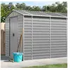 Image de Abri de Jardin, Cabane à Outils avec Poignées, Remise à Outils avec Toit Inclinable, Abri de Rangement Patio, Gris 3188250