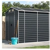 Image de Abri de jardin anthracite 191x555x198 cm acier galvanisé