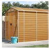 Image de Abri de jardin marron clair 191x895x198 cm acier galvanisé, rangement de jardin, abri à outils de jardin 3188284