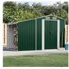 Image de Abri de Jardin, Cabane à Outils avec Poignées, Remise à Outils avec Toit Inclinable, Abri de Rangement Terrasse, Vert 3188286
