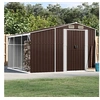 Image de Tuinschuur 277x279x179 cm gegalvaniseerd staal bruin3188296