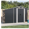Image de Abri de Jardin, Cabane à Outils avec Poignées, Remise à Outils avec Toit, Abri de Rangement Terrasse, Anthracite 364518