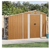 Image de Abri de Jardin, Cabane à Outils avec Poignées, Remise à Outils avec Toit Inclinable, Abri de Rangement Terrasse, 364522