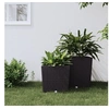 Image de Jardinière et intérieur amovible marron 21 32 L rotin PP