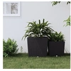 Image de Plantenbak met uitneembare bak rattan-look 37/64 L PP antraciet364681
