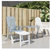 Image de Chaise longue blanc plastique