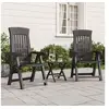 Image de Chaises inclinables de jardin lot de 2 anthracite PP