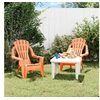 Image de Chaises de jardin pour enfants lot de 2 orange 37x34x44 cm PP