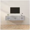Image de Meubles TV muraux 3 pcs sonoma gris 57x34,5x40 cm3188348