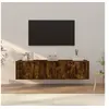Image de 3-delige Tv-meubelset bewerkt hout gerookt eikenkleurig3188403