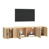 Image de Ensemble de meubles TV 3 pcs Chêne sonoma Bois d'ingénierie