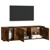 Image de Ensemble de meubles TV 2 pcs Chêne fumé Bois d'ingénierie
