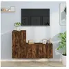 Image de 2-delige Tv-meubelset bewerkt hout gerookt eikenkleurig3188475