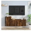 Image de Ensemble de Meubles TV 2 pcs, Armoires de Télévision Murales, Meubles Télé Salon Salle de Séjour, Moderne, Chêne Fumé Bois d'Ingénierie