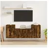 Image de 3-delige Tv-meubelset bewerkt hout gerookt eikenkleurig3188507