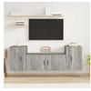 Image de Ensemble de Meubles TV 3 pcs, Armoires de Télévision Murales, Meubles Télé Salon Salle de Séjour, Moderne, Sonoma Gris Bois d'Ingénierie