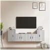 Image de Ensemble de meubles TV 4 pcs Sonoma gris Bois d'ingénierie3188548