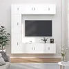 Image de Ensemble de meubles TV 7 pcs Blanc Bois d'ingénierie
