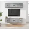 Image de Ensemble de Meubles TV 6 pcs, Armoires de Télévision Murales, Meubles Télé Salon Salle de Séjour Intérieur, Sonoma Gris Bois d'Ingénierie
