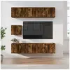 Image de Ensemble de meubles TV 7 pcs Chêne fumé Bois d'ingénierie
