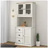 Image de Buffet haut VIGO blanc 78x40x175 cm bois massif de pin3188305