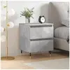 Image de Table de chevet gris béton 40x35x50 cm bois d'ingénierie826868
