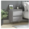 Image de Table de chevet sonoma gris 40x35x50 cm bois d'ingénierie826888