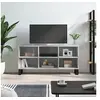 Image de Meuble TV gris béton 103,5x30x50 cm bois d'ingénierie827000