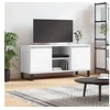 Image de Meuble TV blanc 104x35x50 cm bois d ingénierie