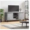Image de Meuble TV, Armoire de Télévision avec 4 Compartiments et Pieds, Meuble Télé avec Rangement Salon Salle de Séjour, Gris Béton Bois d'Ingénierie