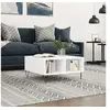 Image de Table basse blanc 60x60x30 cm bois d'ingénierie827036
